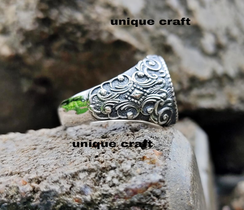 Gothic Skeleton Lovers Ring, Till Death Do Us Part Wedding Band, Oxidized Silver Eternal Love Ring, Memento Mori skull Ring for Men Women image 5