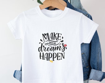 Kids Make Your Dreams Happen Youth T Shirt, Matching Disney Family Vacation T Shirt, Disneyworld Family Vacation Shirt, Disneyland T Shirt