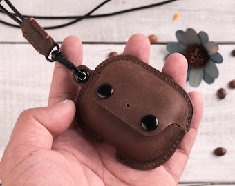 Personalized Leather AirPods Pro Case Cover with Keychain
