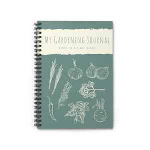 Gardening Journal | Plant Queen | Plant Lover | Gardening | Spiral Notebook - Ruled Line