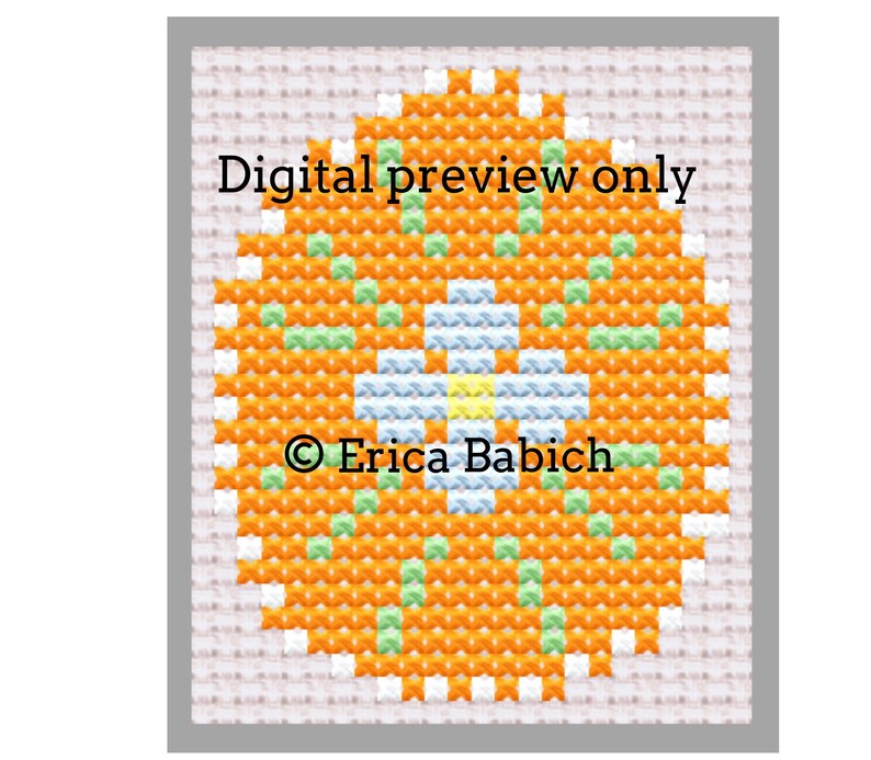 Easter Egg Cross Stitch Pattern - Etsy