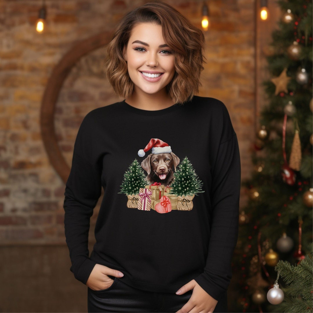 Lab Christmas Shirt, Labrador Dog Shirt, Lab Sweatshirt, Christmas Dog