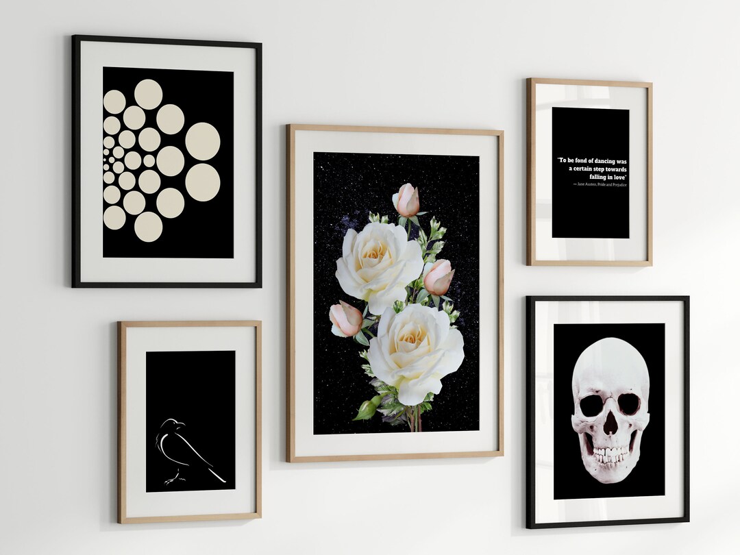Modern Victorian Gothic Wall Art Set, Gothic Wall Art Set, Victorian Wall Art Set, Gothic Art