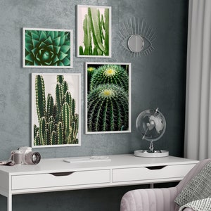Kaktus Wandkunst Set, Kaktus Kunst Set, Kaktus Wandkunst, Kaktus Drucke, grüne Wandkunst, Kaktus Kunstwerk, Kaktus Poster, druckbare Wandkunst,