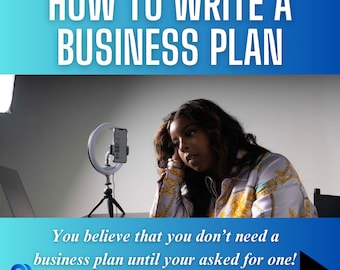 How to write a business plan.