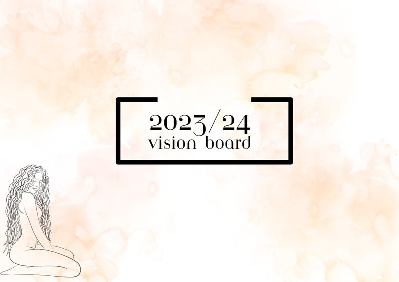 Vision Board 2023 Vision Board 2024 Vision Board Blank Etsy Canada