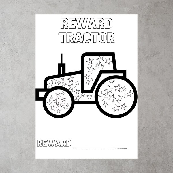 Tractor Reward Chart Etsy