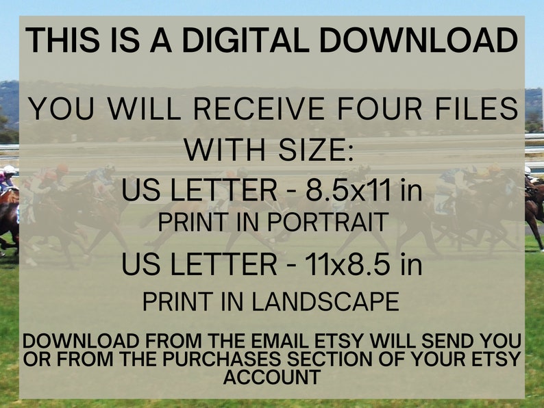 Printable Triple Crown Trivia Set Instant Download Etsy Canada