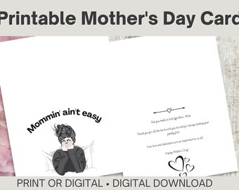 Mother's Day Card | Instant Download | Printable | Digital