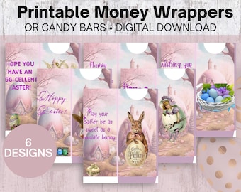 Easter Printable Money or Candy Bar Wrappers | Instant Download