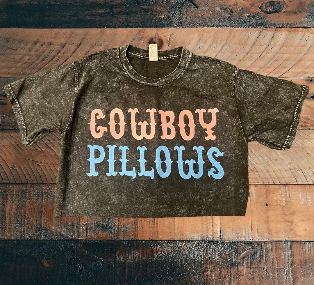 Cowboy Pillows Vintage Tshirt Etsy