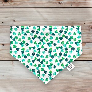 St Patrick's Day Dog Bandana/Shamrock Scrunchie Pet Scarf