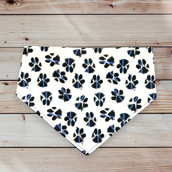 Police Paws Dog Bandana/ K9 Police Dog Bandana/Police Dog Bandana/K9 Supporter Dog Gift/Law Enforcement Dog Bandana/Sheriff Dog Bandana