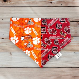 House Divided Dog Bandana/Pick your teams House Divided Dog Bandana/Football Fan Dog Gift/Custom Dog Bandana