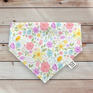 Spring Flowers Dog Bandana/Scrunchie Dog Scarf