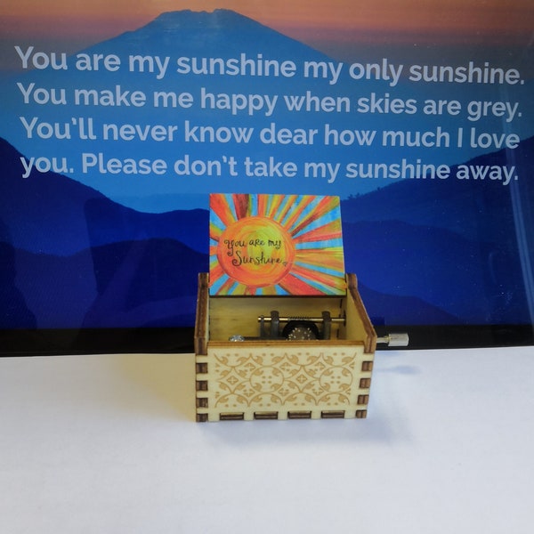 You Are My Sunshine Music Box Etsy