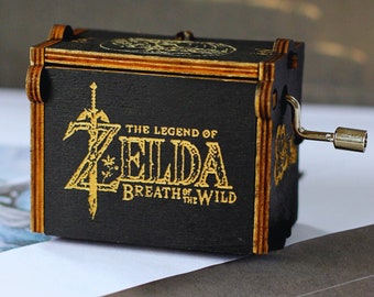 Zelda Music Box Theme - Souvenir unique fait à la main, Link's Quest, Hyrule Melody, Ocarina of Time, Nostalgic, vintage Gift, Hero's Journey