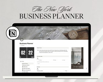 Notion Template Business Planner | 2024 Planner | Business Notion Dashboard | Client CRM | Content Planner | Finances | Project Management