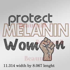 Protect Melanin Women rhinestone ss10 (Digital Download)