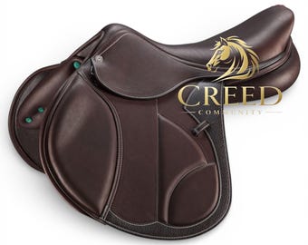 Leather English Jumping Saddle | Equestrian Riding Gear