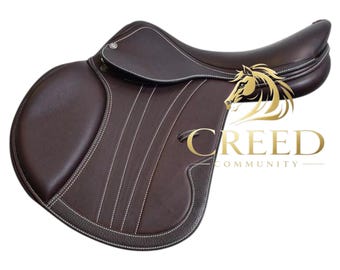 Genuine Leather Close Contact Jumping Saddle | English Riding Equestrian Tack