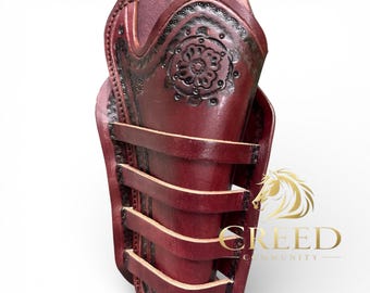Handmade Western Leather Gun Holster – Right Hand Draw Cowboy Revolver Holster– Leather Fits 4"–6.5" Revolvers  .22 .38/357 .44/45