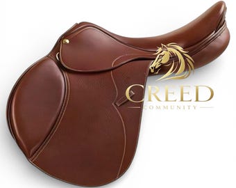 Leather English Jumping Saddle | Equestrian Riding Gear