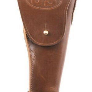 US WWII 0.45 Brown Hip M1916 Colt 1911 Holster Marked US