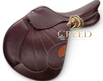 Leather English Jumping Saddle | Equestrian Riding Gear