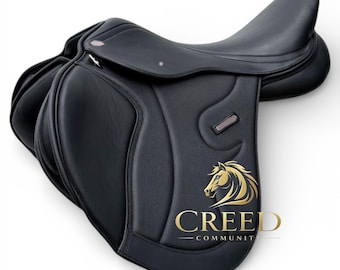 Leather English Jumping Saddle | Equestrian Riding Gear, Horse Training