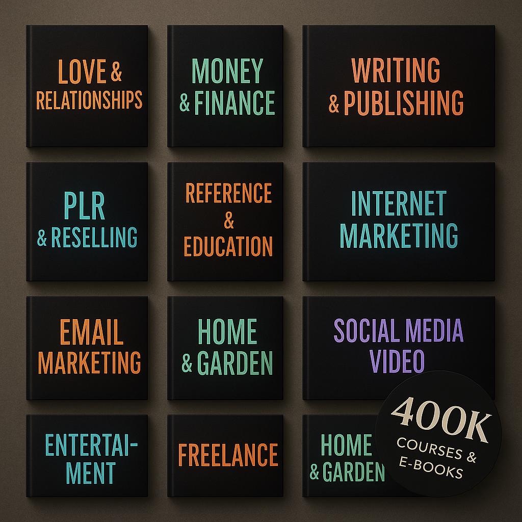 400K Digital Products PLR & MRR Bundle: Editable Passive Income Library ...
