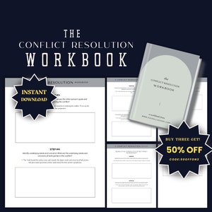 Conflict Resolution Workbook: Instant PDF with Tips for Strengthening Relationships and Love Connections.