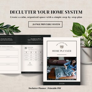Entrümpelungsplaner, tägliches Home-Reset-System, druckbare Checkliste, Wochenplaner