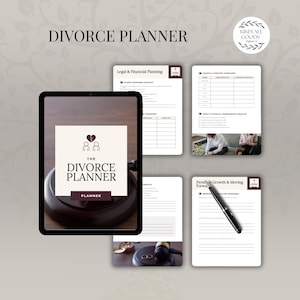 Divorce Planner: Legal, Financial, Co-Parenting Checklists (Printable PDF)