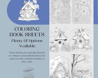 Hojas para colorear: Paquete PLR MRR (Descarga digital)