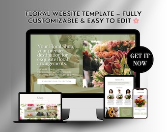 Florist Website Template: Customizable Floral Shop Design