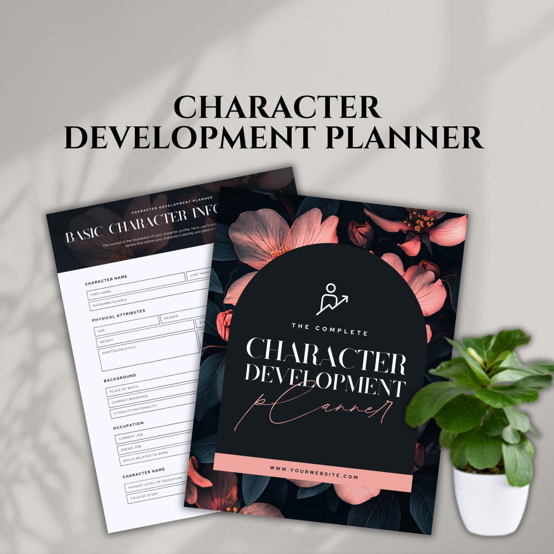 Character Development Planner | Printable Writing Workbook (digital ...