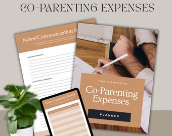 Co-Parenting Expense Tracker | Shared Custody Budget Planner | Child Support & Parenting Expenses Organizer | Printable PDF