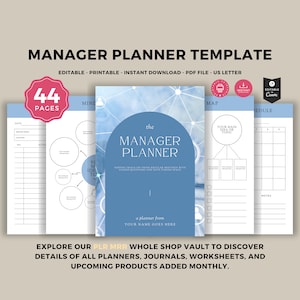 Planificador de gestión digital: Plantillas de productividad para GoodNotes (Descargar PDF)