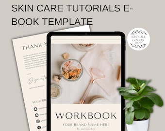 Skincare workbook Template: Canva Editable Beauty Guide (PDF Download)