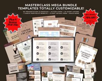 Coaching Canva Templates Bundle: Ebook, Workbook, Lead Magnet (Digital Download)