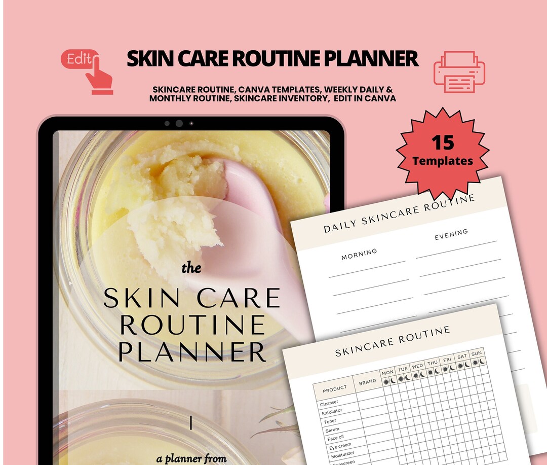 Revamp Your Skincare Regimen: Printable Planner for a Flawless Routine ...