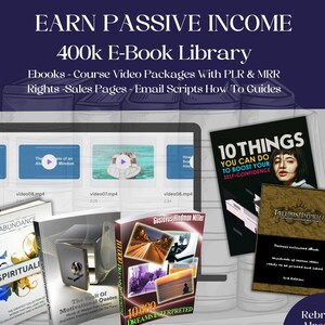 400K Digitale Produkte | Ultimatives PLR MRR Bundle, ideal für passives Einkommen, mit Privatmarkenrechten und Master Resell Right DFY