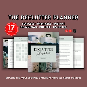 Declutter Planner Guide: Printable Home Organization for Moms (PDF)