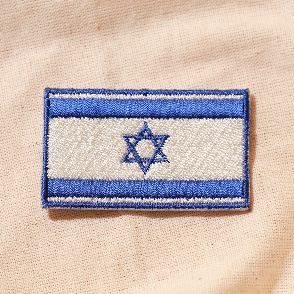 Premium Quality Israel Flag Patch, Embroidered Israel Flag Patch for Apparel and Accessories