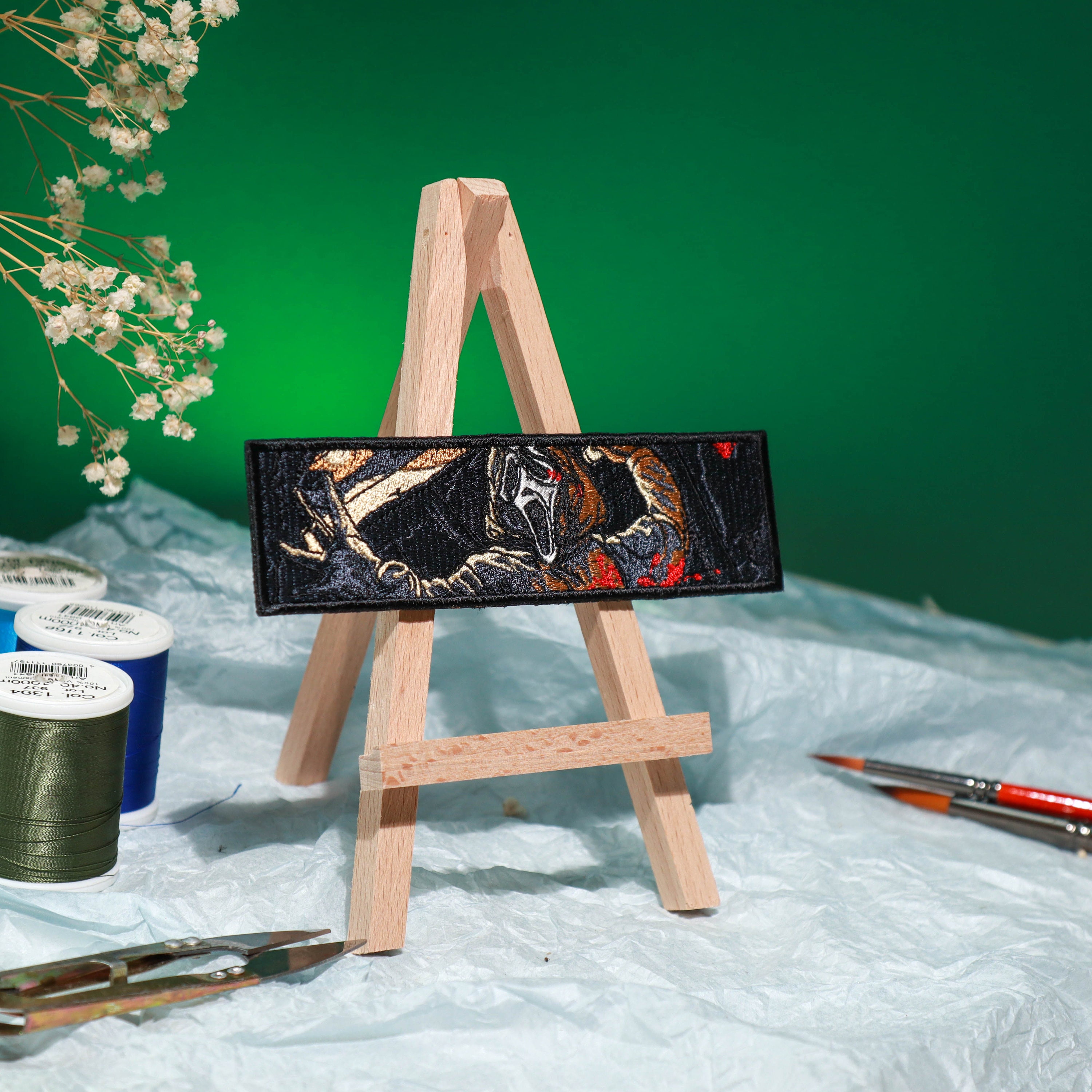 Iron on Horror DIY Embroidered Patch, Badge, Applique, Scary, Movie