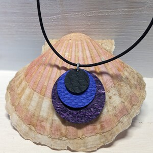 Sailor leather pendant necklace