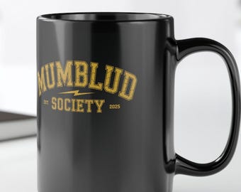 MUMBLUD Coffee Mug 15oz ,Funny Grunge Rock Mug ,Alt Aesthetic Gift for Her or Him ,Large Ceramic Cup for Coffee