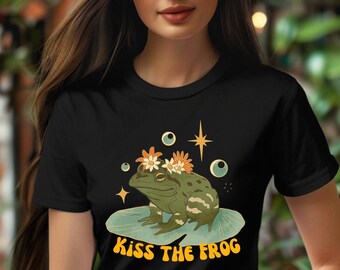 Vintage Frog Graphic T-Shirt, Retro 90s Toad Tee, Book Lover Gift
