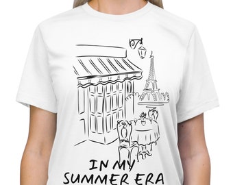 Paris Summer Era Triblend Tee, Vacation Gift Shirt